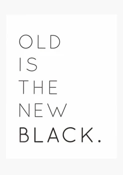 Wrinkle & Crease Card - Old Is The New Black