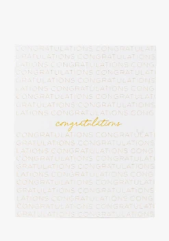 Wrinkle & Crease Card - Congratulations
