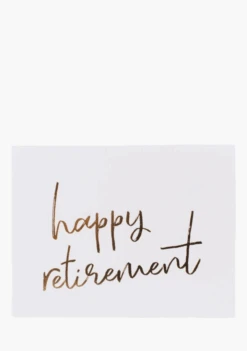 Wrinkle & Crease Card - Happy Retirement