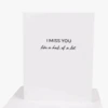 Wrinkle & Crease Card - I Miss You 2 Wrinkle & Crease Card - I Miss You -Famous Liquor Store 1000323W CIMissYou