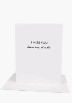 Wrinkle & Crease Card - I Miss You