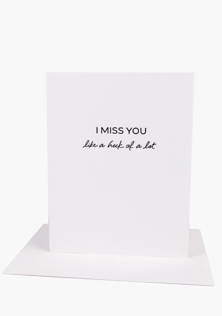 Wrinkle & Crease Card - I Miss You 3 Wrinkle & Crease Card - I Miss You