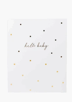 Wrinkle & Crease Card - Hello Baby