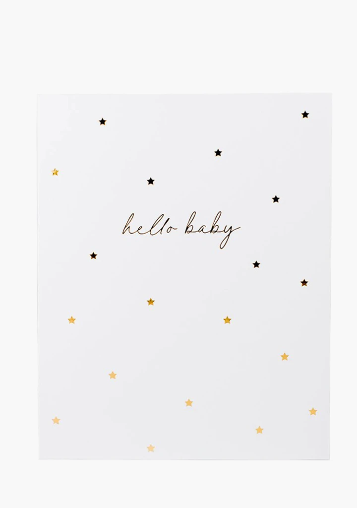 Wrinkle & Crease Card - Hello Baby 3 Wrinkle & Crease Card - Hello Baby