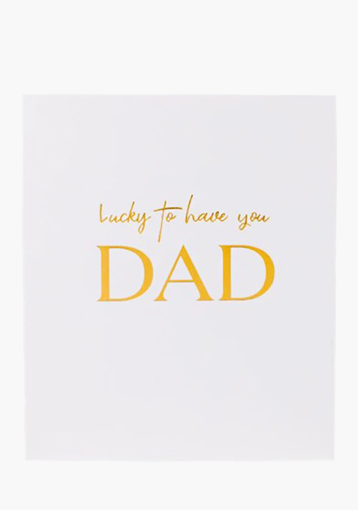 Wrinkle & Crease Card - Lucky To Have You Dad 3 Wrinkle & Crease Card - Lucky To Have You Dad