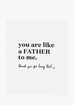 Wrinkle & Crease Card - Like A Father To Me