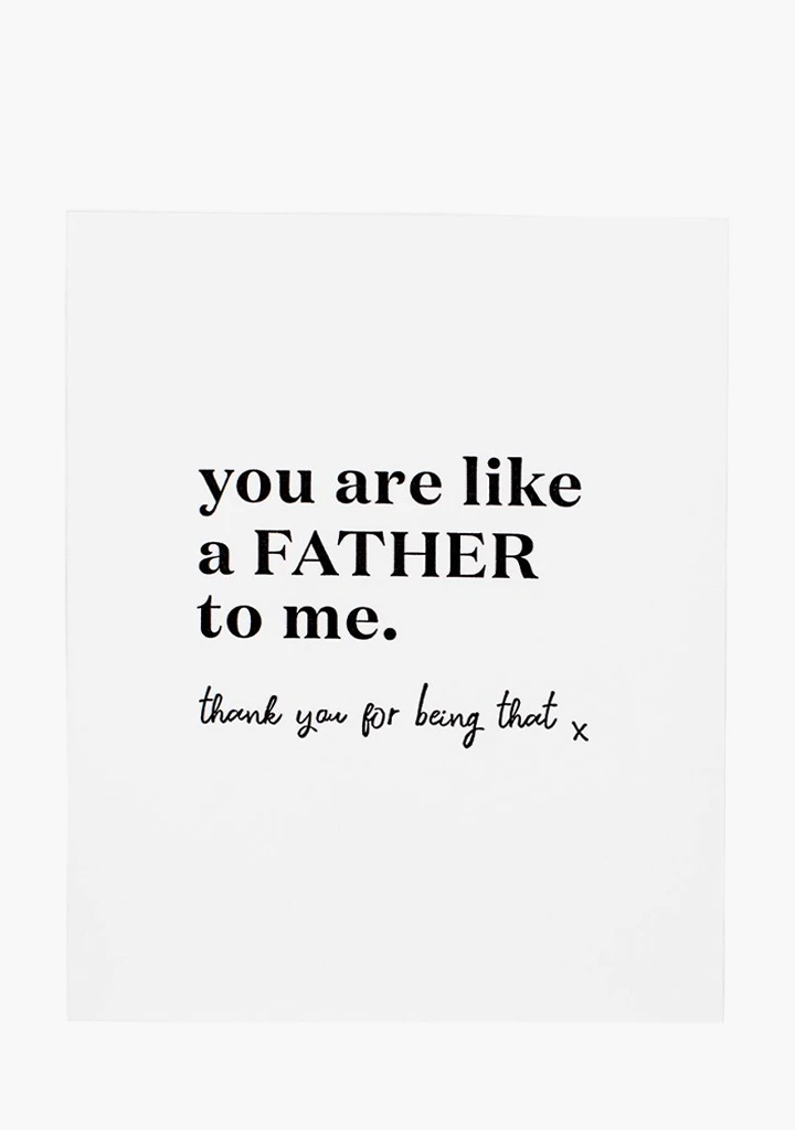 Wrinkle & Crease Card - Like A Father To Me 3 Wrinkle & Crease Card - Like A Father To Me