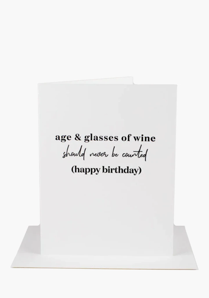 Wrinkle & Crease Card - Age & Wine 3 Wrinkle & Crease Card - Age & Wine