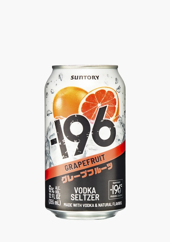 Suntory -196 Grapefruit Vodka Seltzer - 4x355ML 3 Suntory -196 Grapefruit Vodka Seltzer - 4x355ML