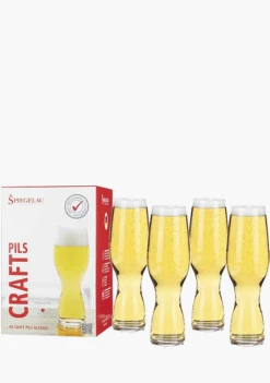 Spiegelau Craft Pilsner Beer Glasses - 4 Pack