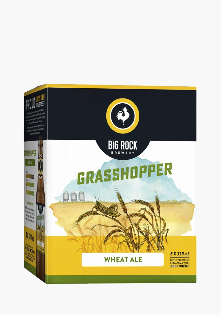 Big Rock 'Grasshopper' Wheat Ale - 6 X 330ML 3 Big Rock 'Grasshopper' Wheat Ale - 6 X 330ML