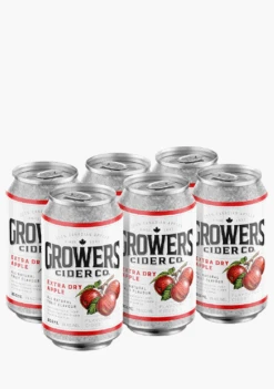 Growers 'Extra Dry' Apple Cider - 6 X 355ML