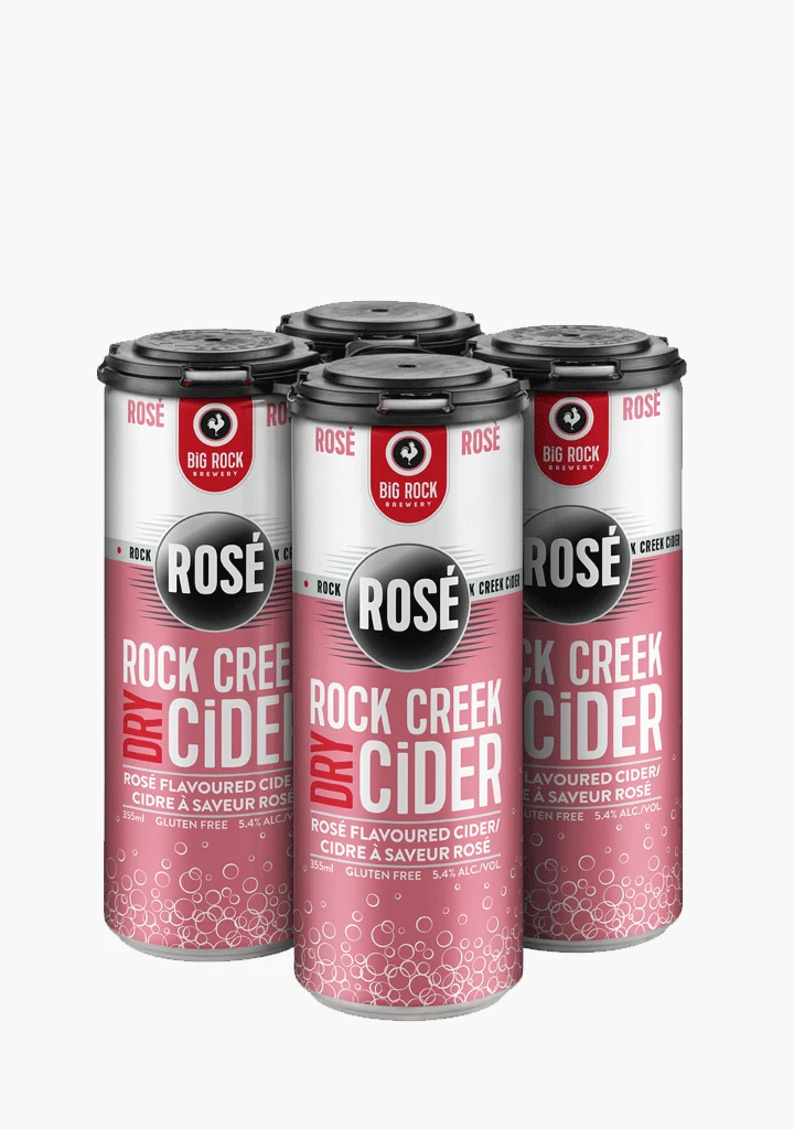 Big Rock 'Rock Creek' Dry Rosé Cider - 4x355ML 3 Big Rock 'Rock Creek' Dry Rosé Cider - 4x355ML