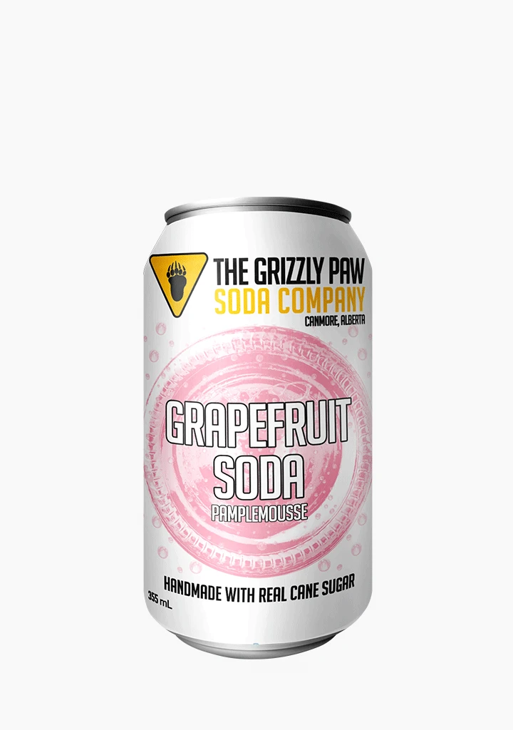 Grizzly Paw Grapefruit Soda - 4 X 355ML 3 Grizzly Paw Grapefruit Soda - 4 X 355ML