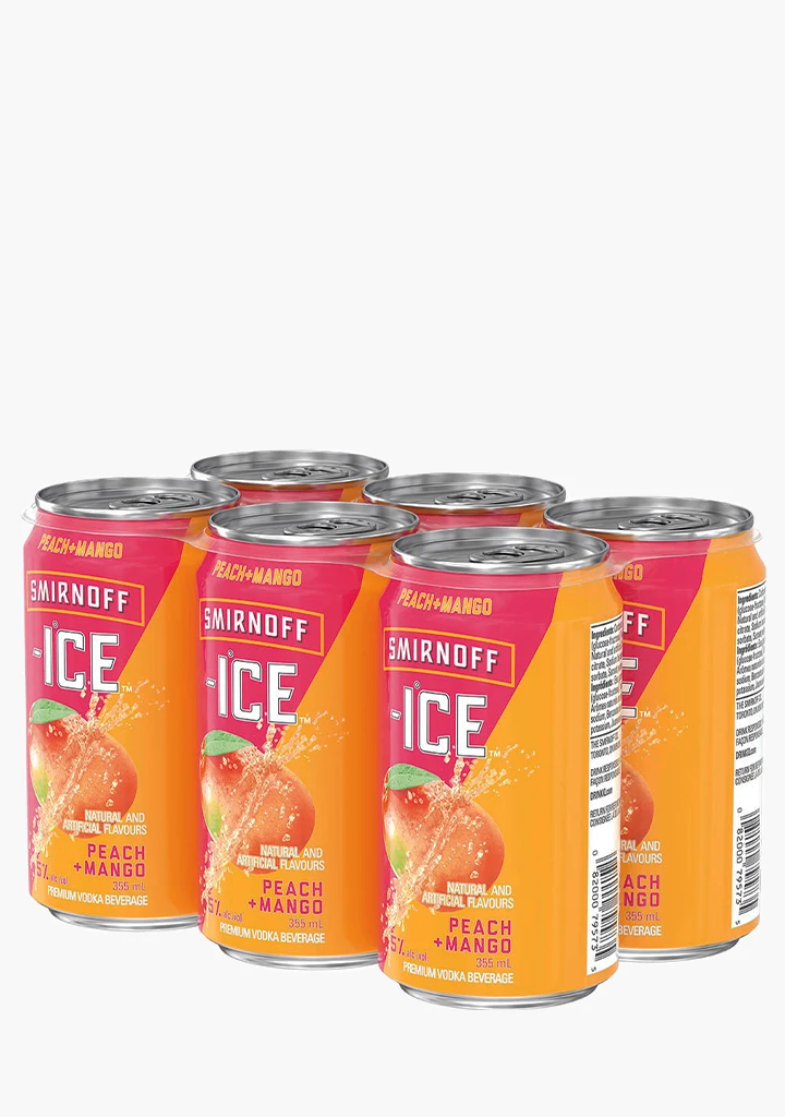 Smirnoff Ice 'Peach + Mango' - 6 X 355ML 3 Smirnoff Ice 'Peach + Mango' - 6 X 355ML