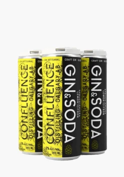 Confluence Lemon Spruce Gin & Soda - 4 X 355ML