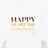 Wrinkle & Crease Card - Happy Heart Day To My Bestie
