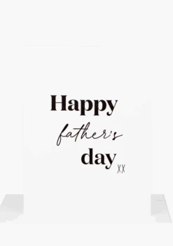 Wrinkle & Crease Card - Happy Father's Day Xx